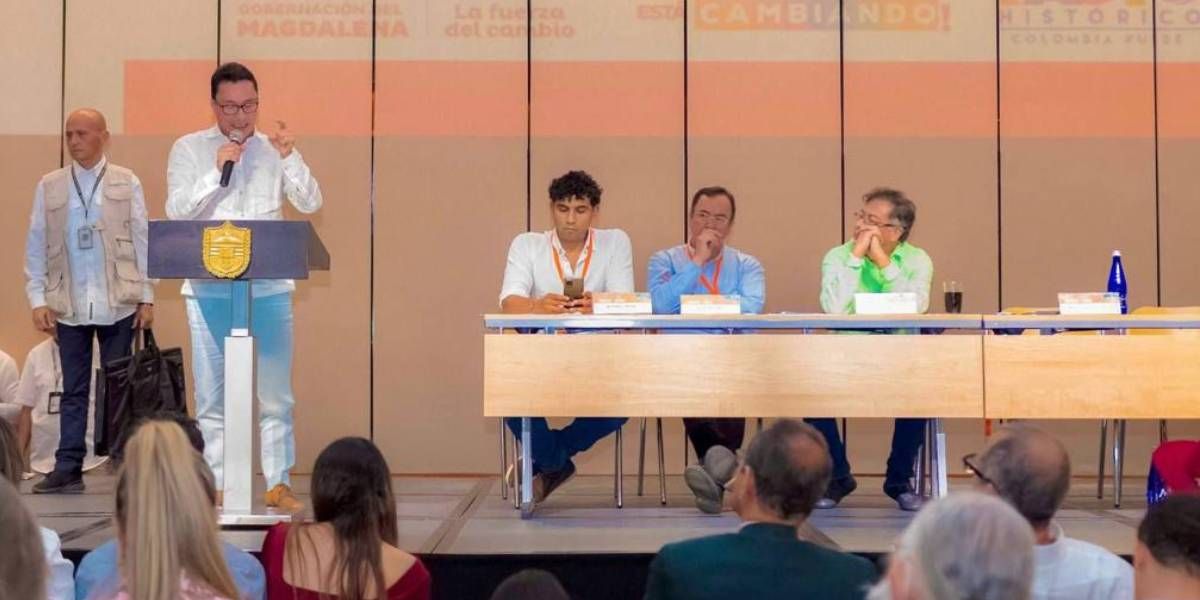 Gobernación Intervención de Caicedo en el evento.