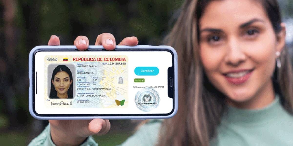 Registraduría la cédula digital sirve como documento de viaje