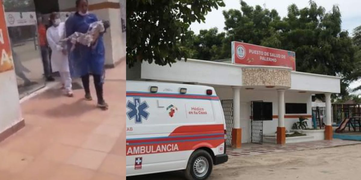 Las ambulancias en mantenimiento. 