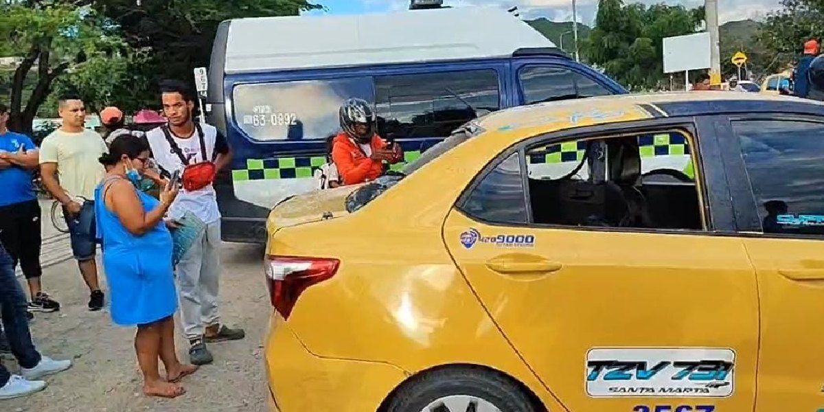Santa Marta al Día Vehículo detenido