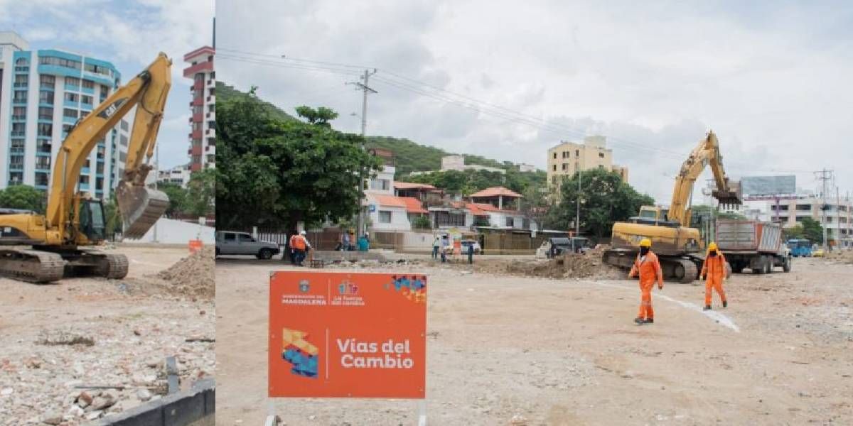 Glorieta norte en El Rodadero