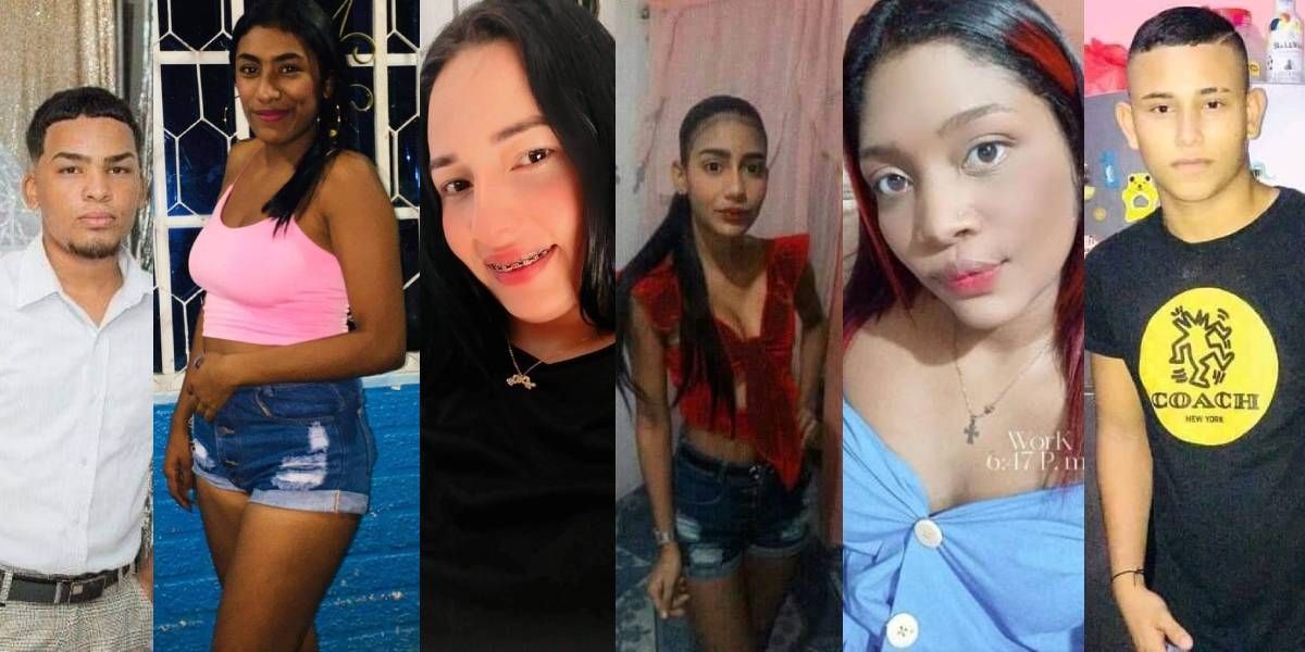 Archivo Los seis jóvenes fallecidos en la tragedia de Gaira