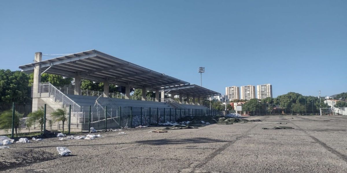 Estado de la cancha de fútbol