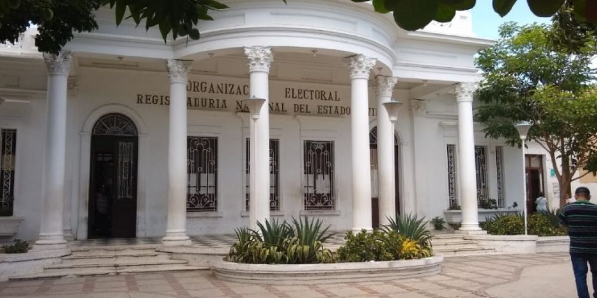 Registraduría en Santa Marta.