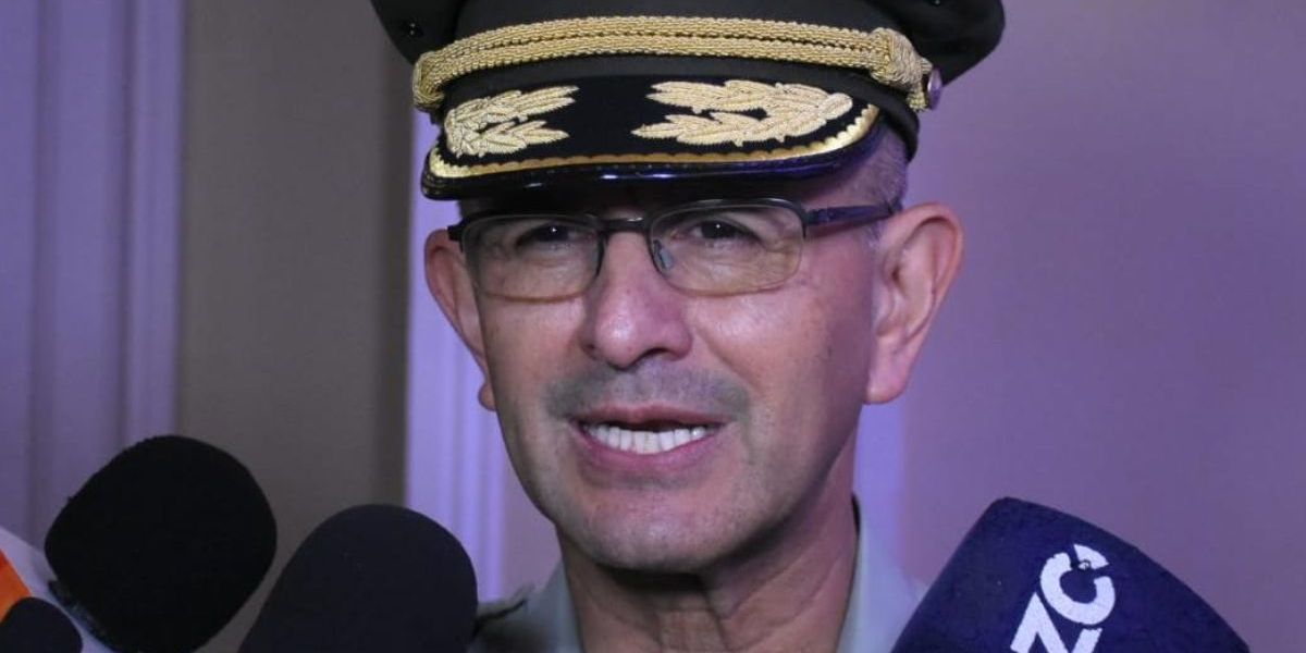 General Jorge Urquijo, comandante de la Policía Metropolitana de Barranquilla.