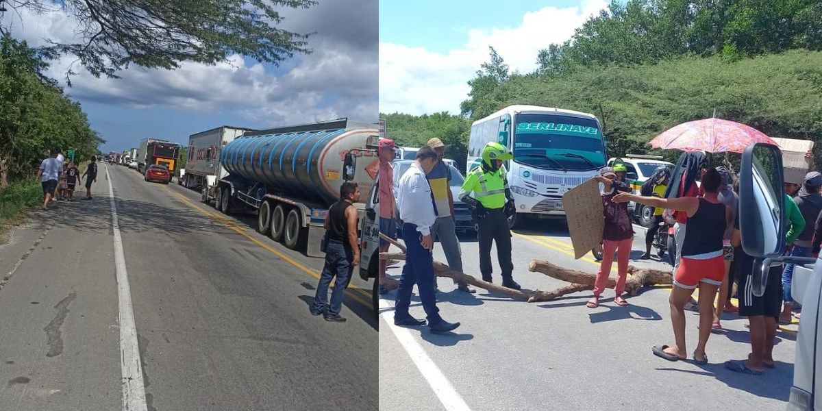 Cortesía Trancones en la vía.