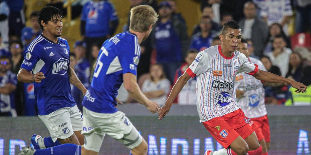 Cortesía Fabián Cantillo, autor del gol del Unión.