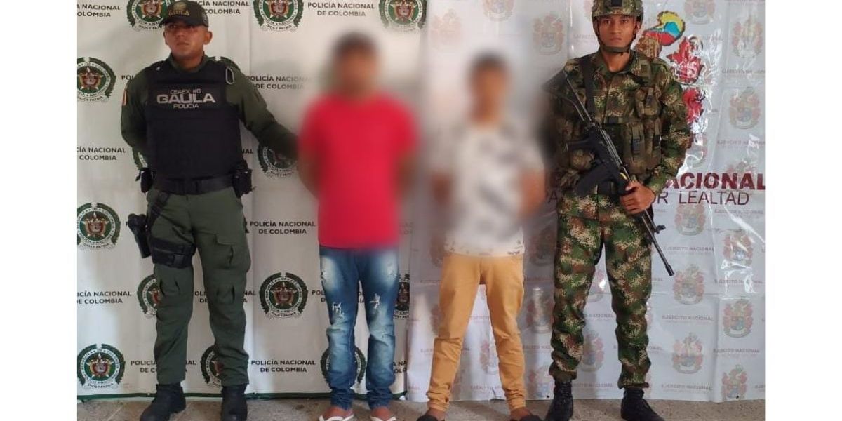 Policía Metropolitana de Santa Marta. Capturados.