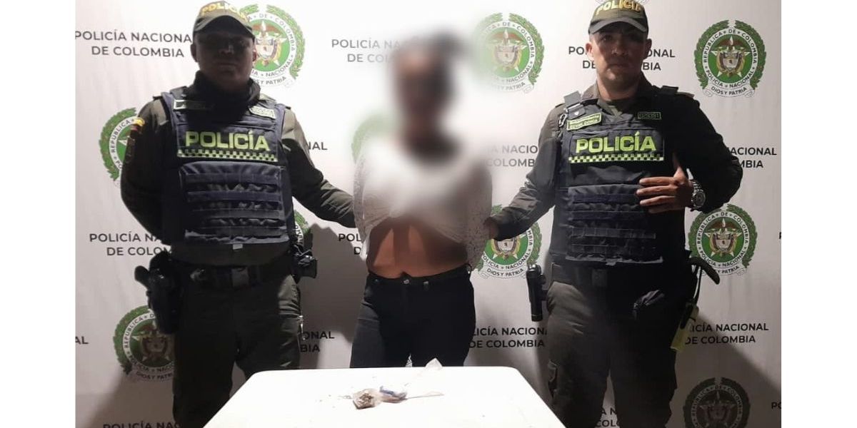 Policía Metropolitana de Santa Marta. Capturada.