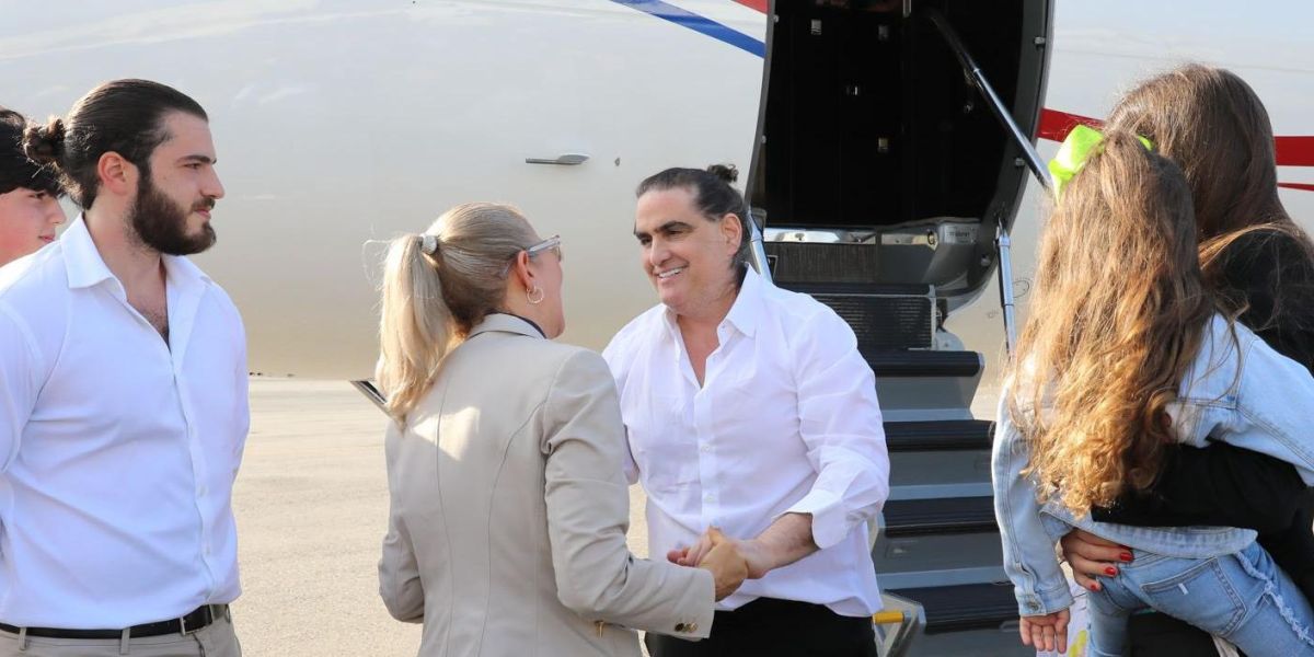 Alex Saab en su llegada a Caracas.