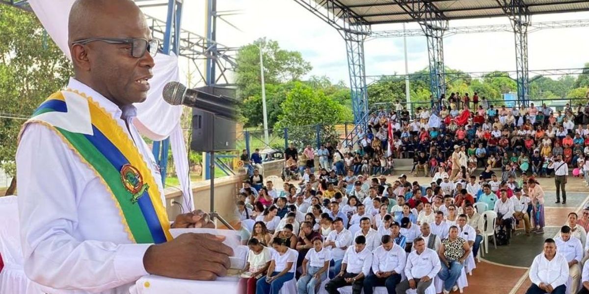 Armel Caracas durante su posesión.