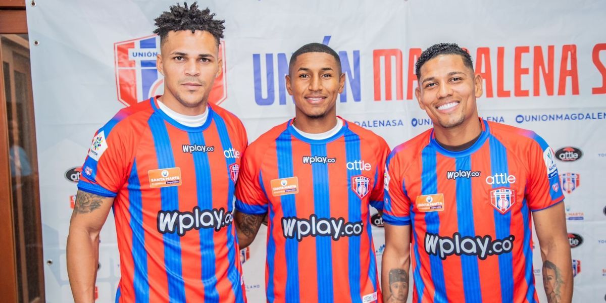 Archivo. Munive, Ángulo y Mejía son oficialmente jugadores del Unión Magdalena.