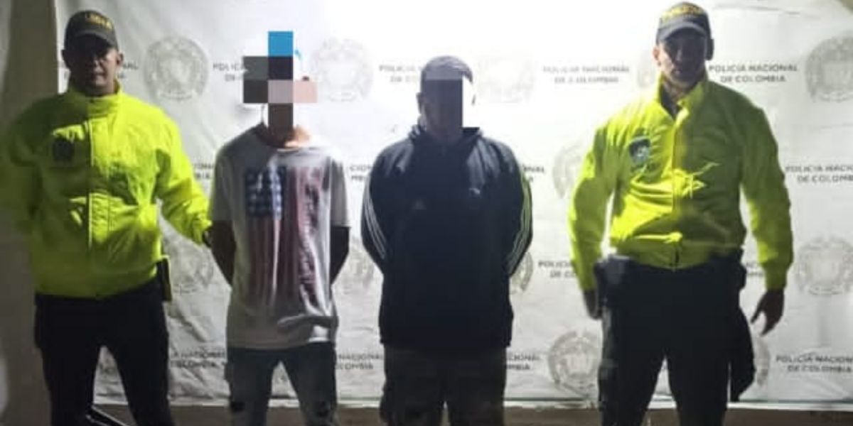 Cortesía Los detenidos fueron dejados a disposición de la autoridad competente.