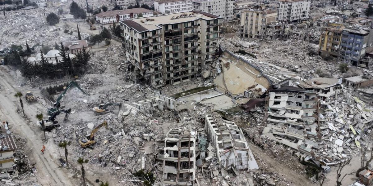 Imagen de los daños por los terremotos en Turquía.