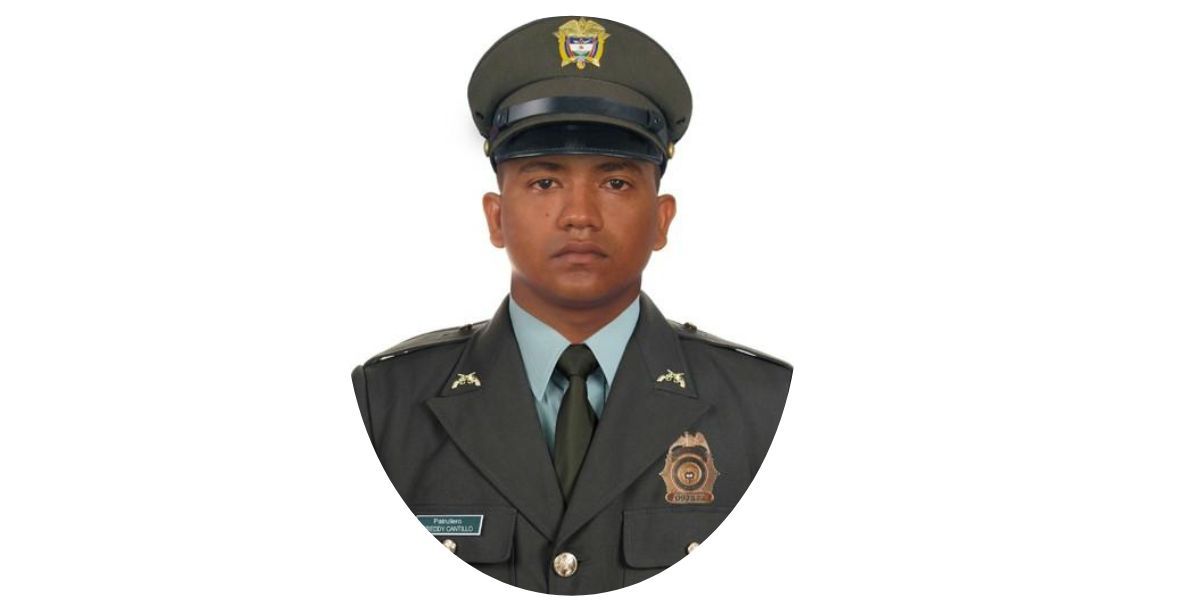 Policía Patrullero Fredy Joaquín Cantillo Sánchez.