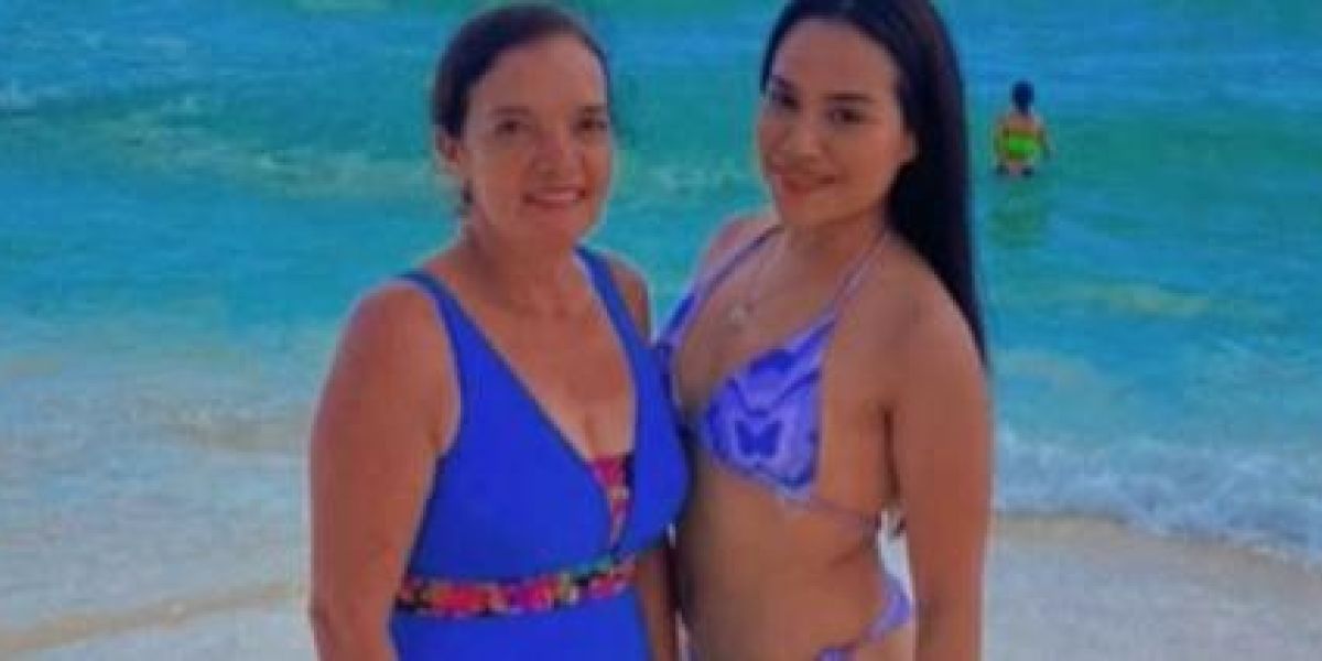 María Camila Navales, de 20 años, y su suegra, Gloria Amparo Grisales.