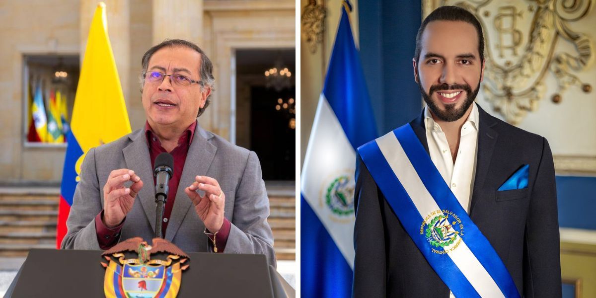 Archivo Gustavo Petro y Nayib Bukele.