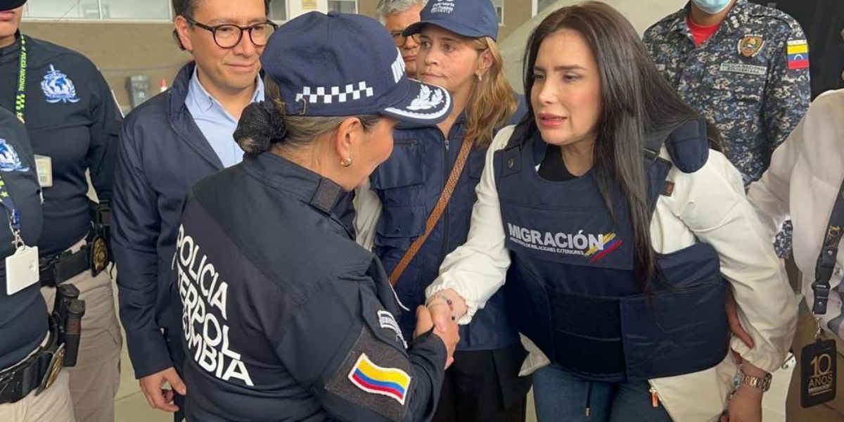 Llegada de Aida Merlano a Colombia.