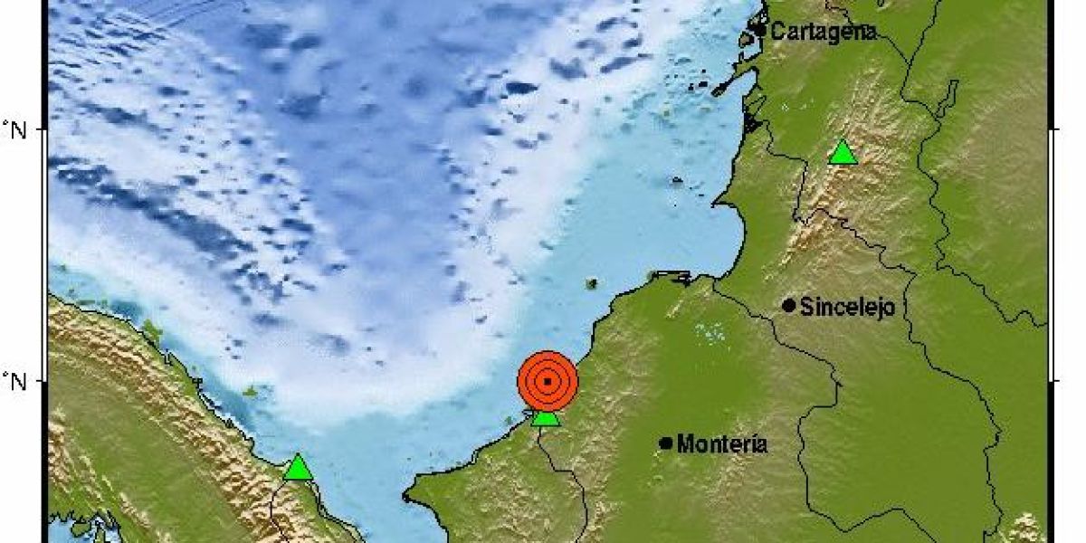 Epicentro del temblor.