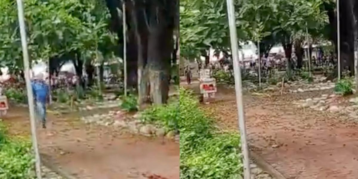 Twitter Explosión en el parque Mercedes Ábrego de Cúcuta.