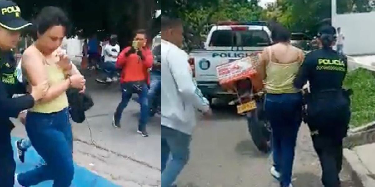 Mujer involucrada en el robo de un camión de valores en Valledupar.