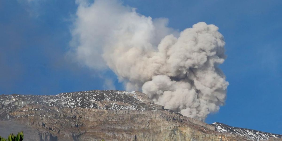 Volcán del Nevado del Ruiz.