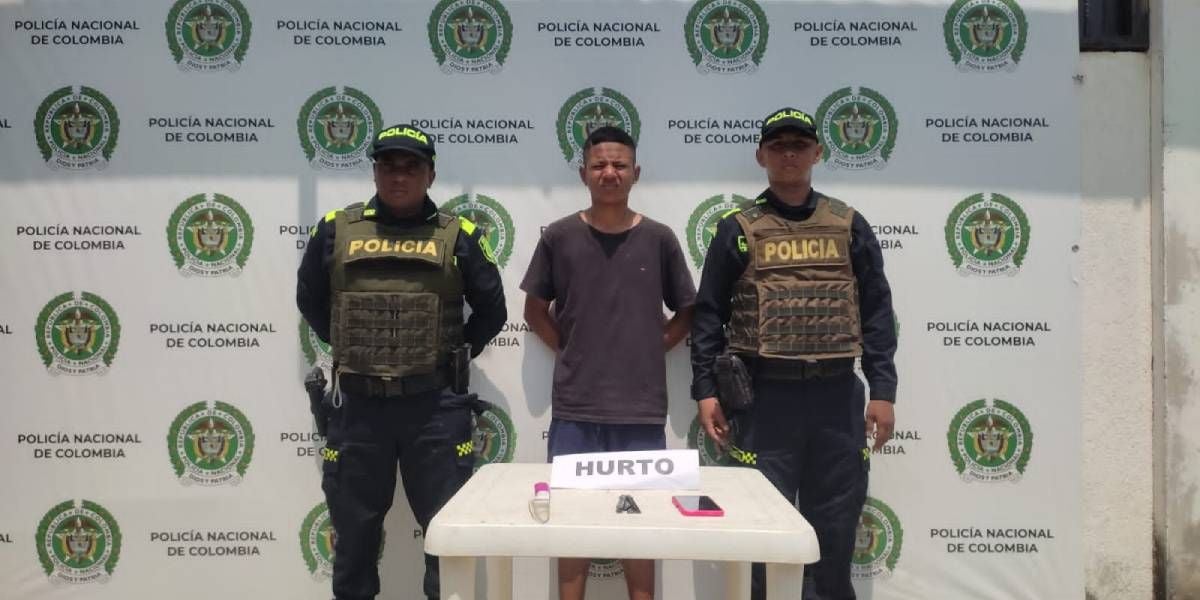 Policía Joven capturado.