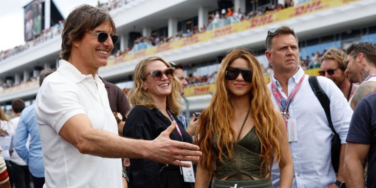 Tom Cruise  y Shakira en la formula 1
