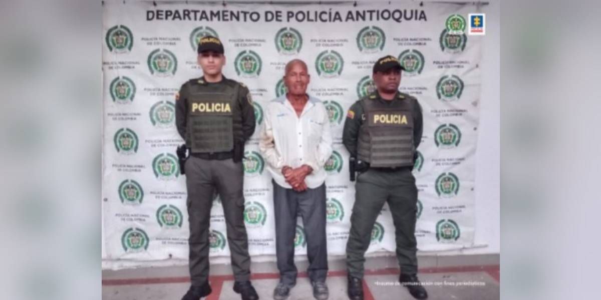 Policía Hombre capturado.