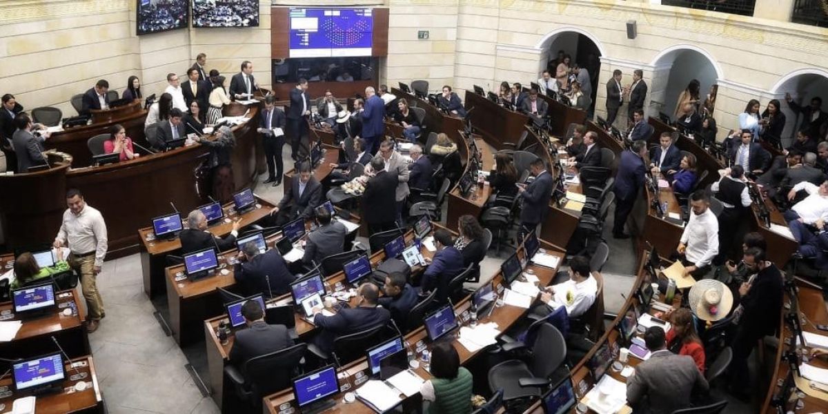 Imagen de la plenaria del Senado.