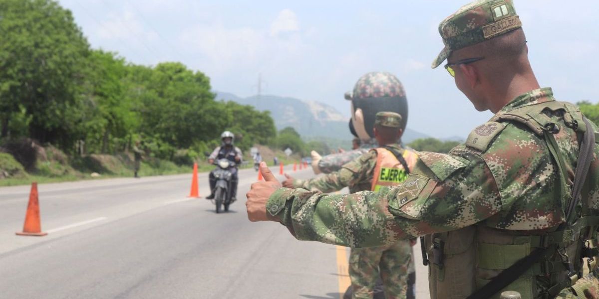 Ejército Nacional Controles viales
