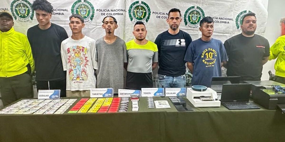 Policía Metropolitana de Barranquilla. Capturados.