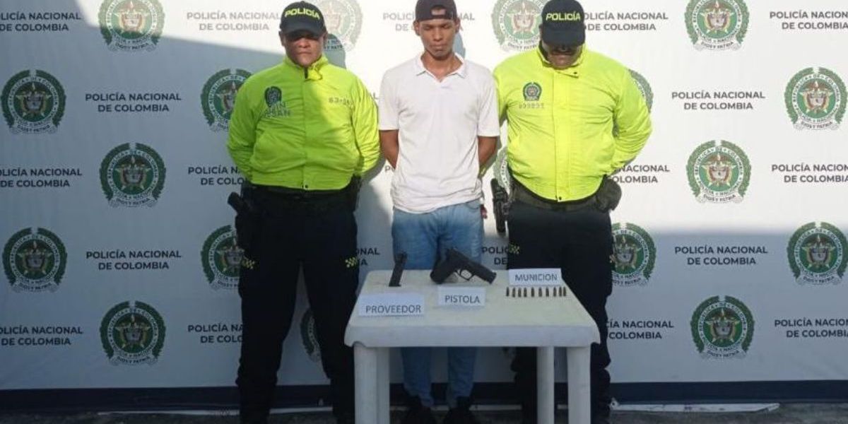 Policía Metropolitana de Santa Marta. Capturado.