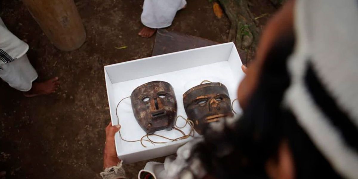 Máscaras kogui recuperadas