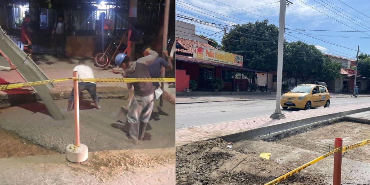 Alcaldía Distrital La obra tendrá una intervención de 60 m2 de placas de concreto que se encuentran en mal estado.