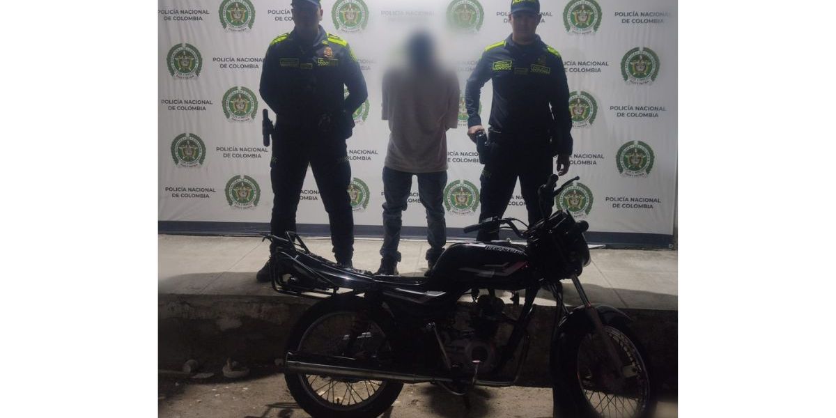 Policía Metropolitana de Santa Marta. Capturado.