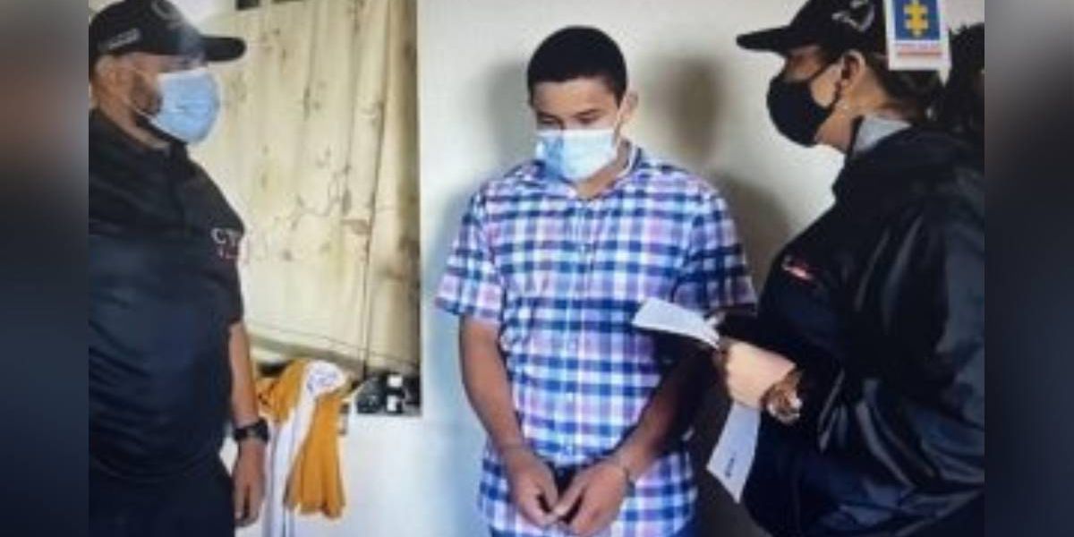 Fiscalía Drumar Ferney Bustos Jaimes, quien fue capturado por el CTI de la Fiscalía y el Ejército Nacional fue condenado a 12 años.