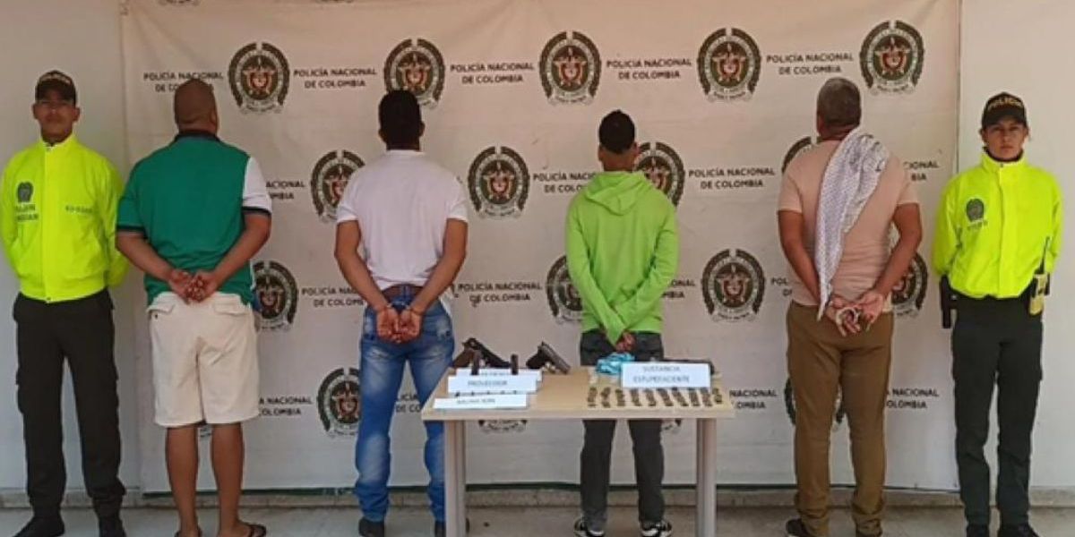 Policía Metropolitana de Santa Marta. Capturados.