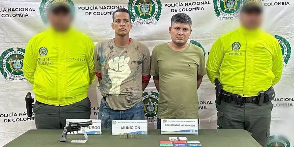Policía Metropolitana de Barranquilla. Capturados.