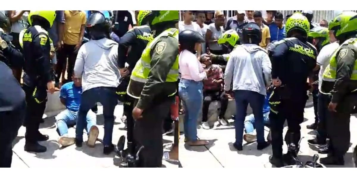 Cortesía. Los presuntos delincuentes fueron capturados en el barrio San Felipe.