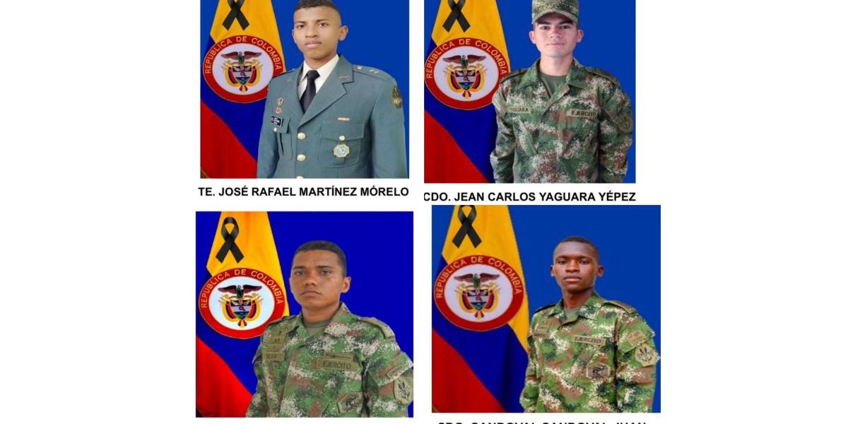 Los militares asesinados en Nariño.