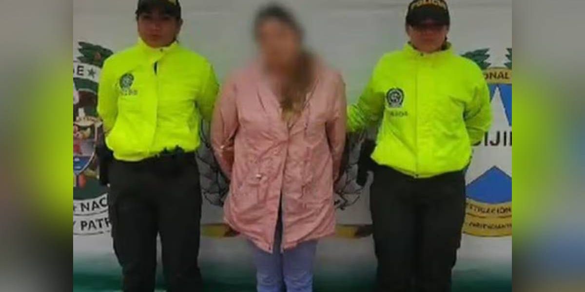 Mujer capturada.