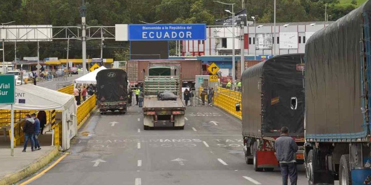 Frontera entre Colombia y Ecuador.