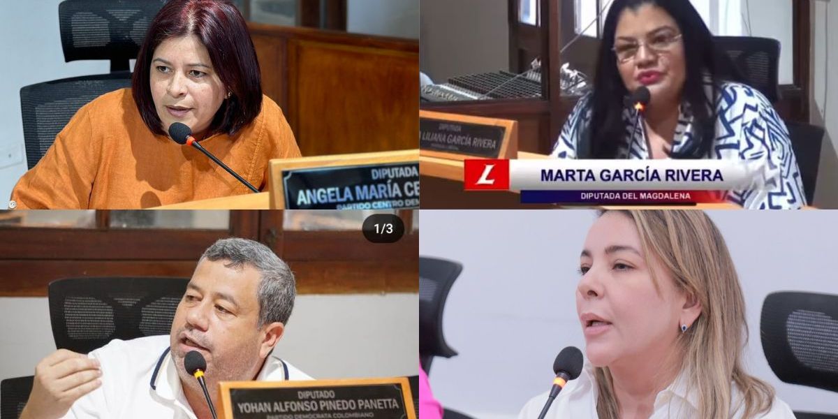 Ángela Cedeño, Yohan Pinedo, Marta García y Mallath Martínez