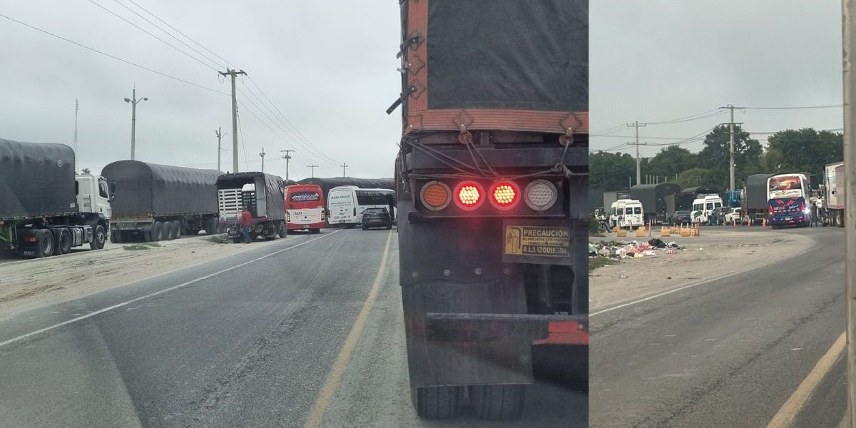 Cortesía Bloqueos en la vía