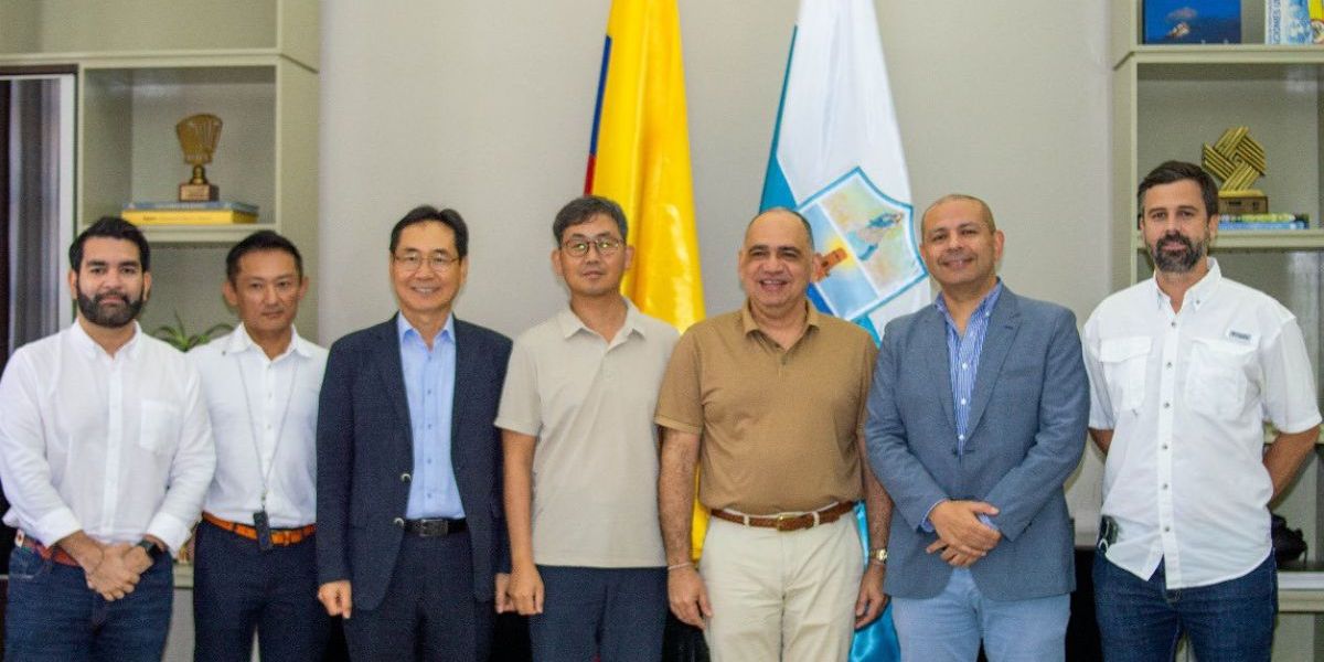Cortesía Alcalde Carlos Pinedo y embajador de Colombia en Corea