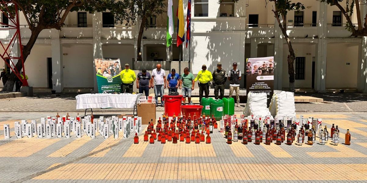Capturados con mercancía de contrabando. 