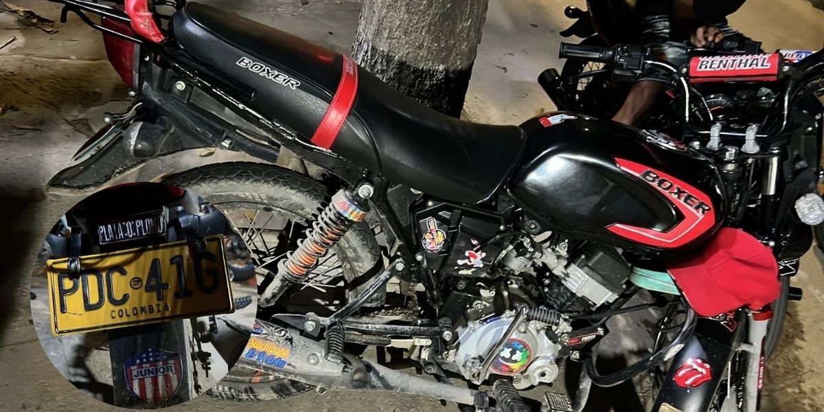 cortesía. Motocicleta del accidente.
