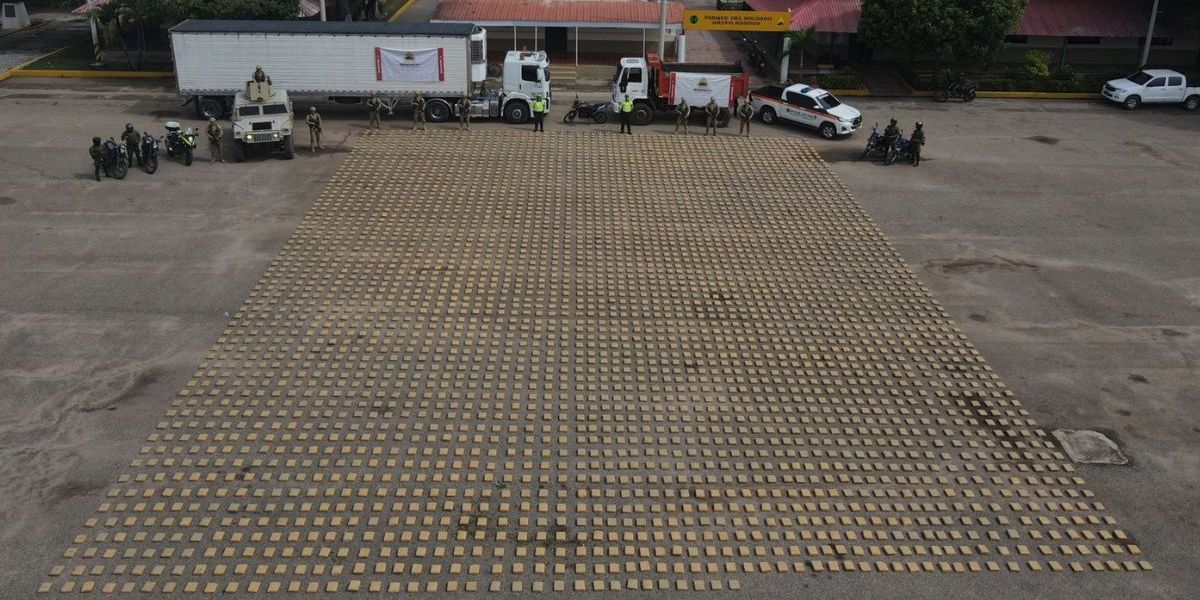 Ejército Nacional Droga incautada en La Guajira.