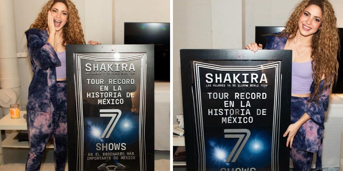 Shakira hizo historia en México al vender siete shows consecutivos en el Estadio GNP Seguros como parte de su "Las mujeres ya no lloran World Tour". 